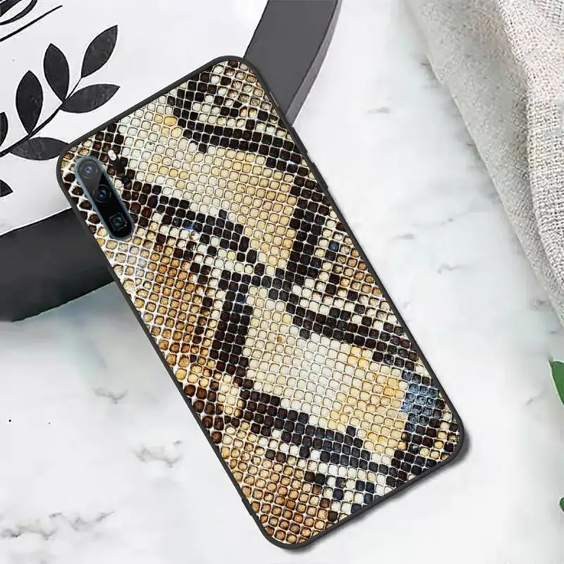 

Animal snake skin print Phone Case For Huawei honor Mate P 10 20 30 40 i 9 8 pro x Lite smart 2019 nova 5t