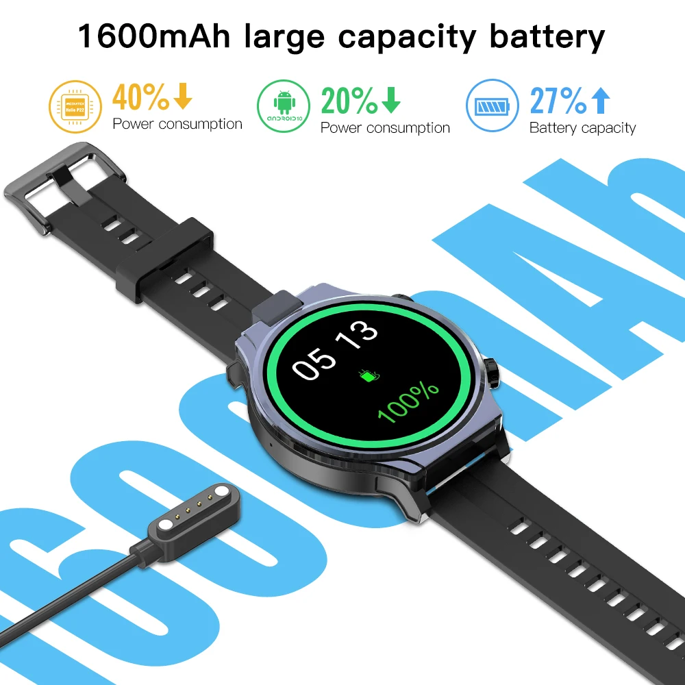 

KOSPET PRIME 2 4G Smart watch Android 10 4GB 64GB 13MP Rotatable Camera 2.1inch IPS 1600mAh Full Touch Wifi GPS smartwatch men