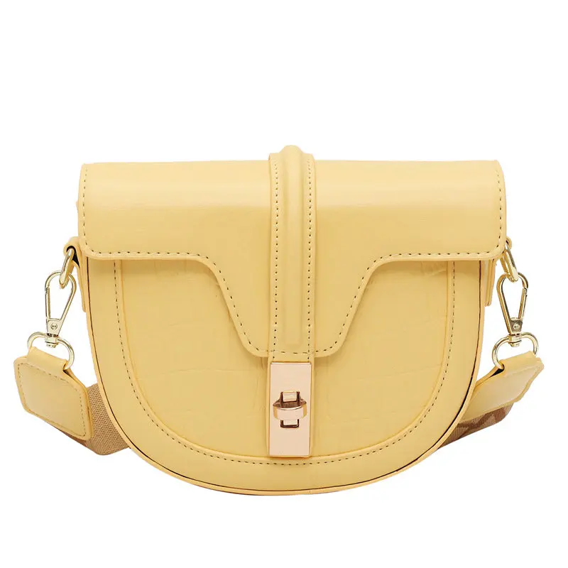 2020 New French Niche Handbags Korean Fashion Texture Net Red All-match Diagonal Saddle Bag | Багаж и сумки