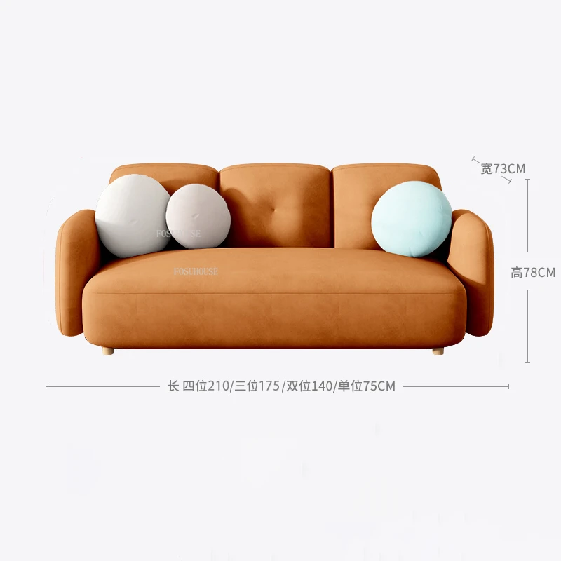 Роскошный двухместный диван для гостиной в скандинавском стиле домашняя мебель