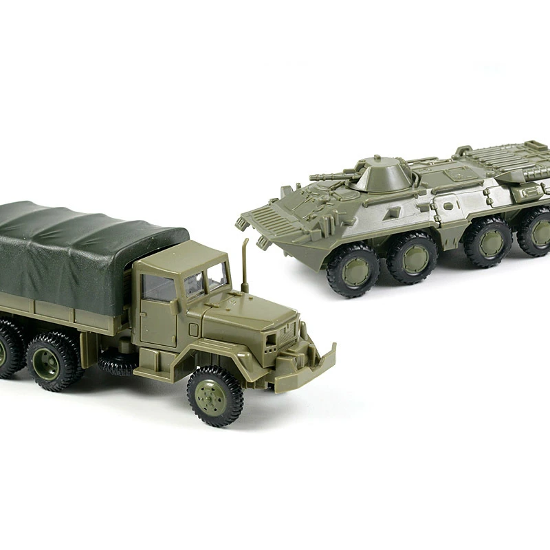 1:72 M35 грузовик советский BTR-80 колесные бронированные машины без резины Сборная