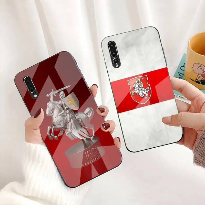 

Belarus Flag Phone Case Tempered Glass For Huawei P9 10 Plus 20 Pro Mate9 10 20 20pro Honor7A 8X 9 10 Nova3i 5