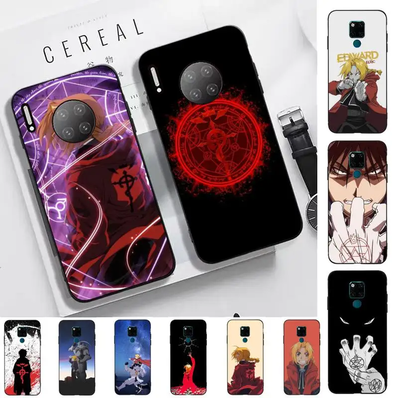 

TOPLBPCS Fullmetal Alchemist Anime Phone Case for Huawei Mate 20 10 9 40 30 lite pro X Nova 2 3i 7se