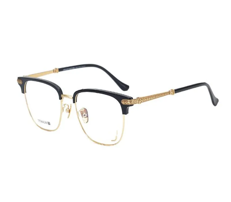 

Pure Titanium Business Retro Men Design Full Rim Prescription Lens Eyewear Brand Design Anti-reflective Goggle Reading Glasses