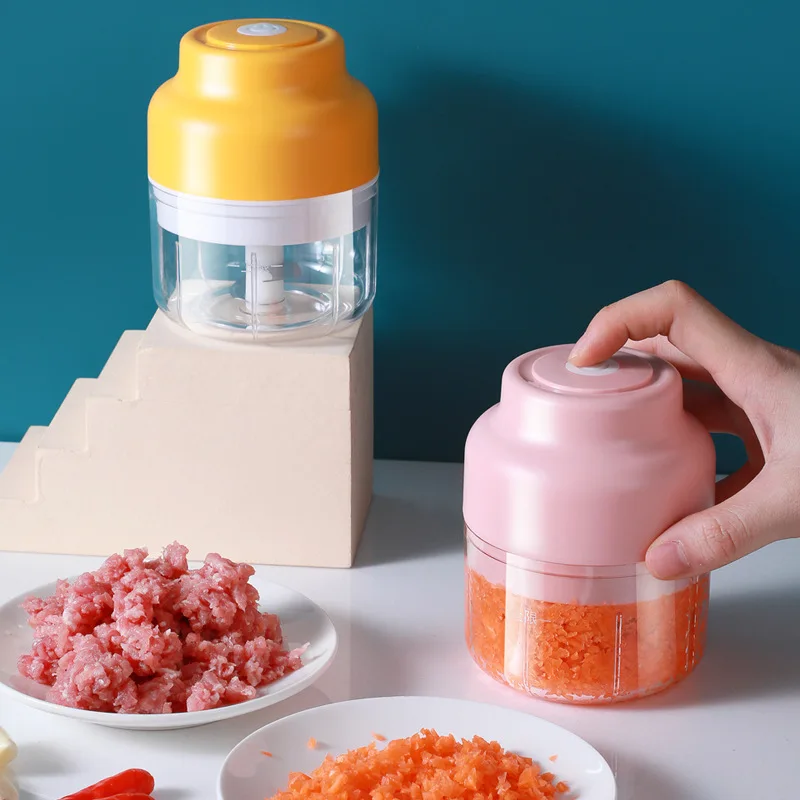 

Food Processors Mixer Electric Whisk Appliances for Kitchenwireless Charging Mashed Garlic Machine Baby Mini Food Machine Origin