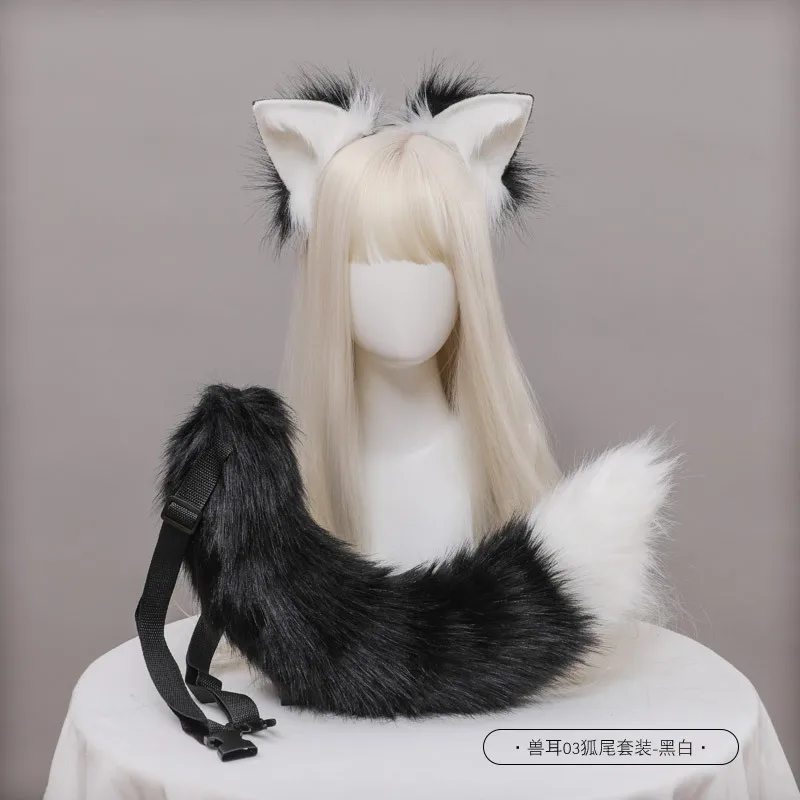 Wolf Anime Beast Tail Ear Cat Fox Hair Hoop Halloween Cosplay Accessories | Headwear