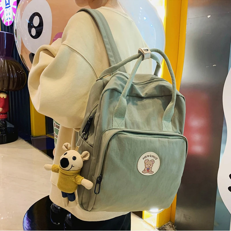 

Large-capacity Portable School Bag Female High School Harajuku Middle School Student Backpack College Travel Small Backpack