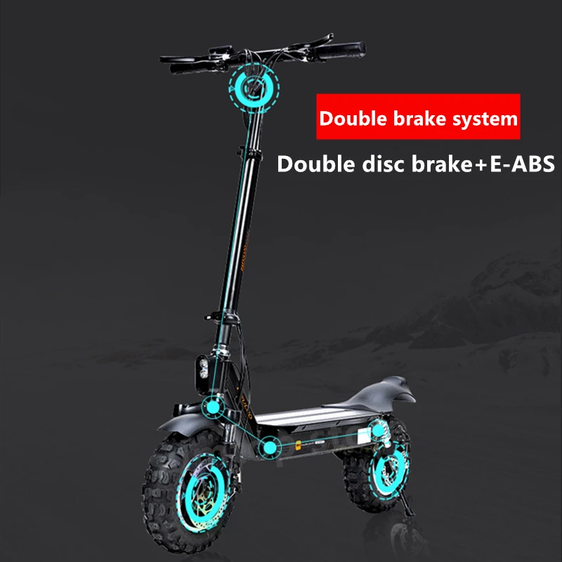 ЕС наличии Pfuluo X 11 Kickscooter Smart Электрический скутер 48V 1000W мотор 50 км/ч &quotбескамерной