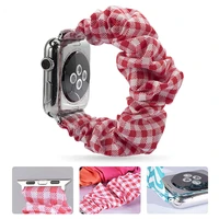 scrunchie strap for apple watch band 44mm 40mm 38mm 42mm women watchband bracelet iwatch series 3 4 5 6 se 7 se 7 45mm 41mm band