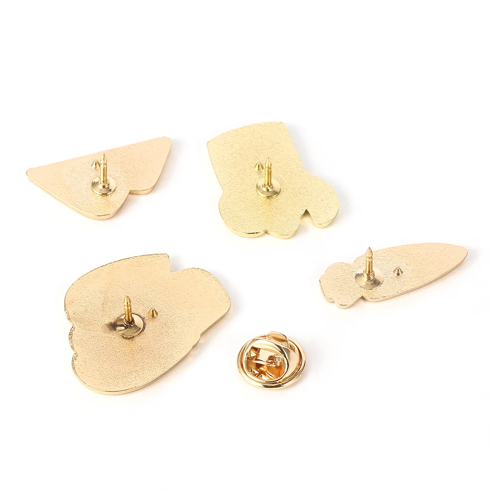 Простая Изысканная брошь в горшке с зелеными листьями моркови горный металл