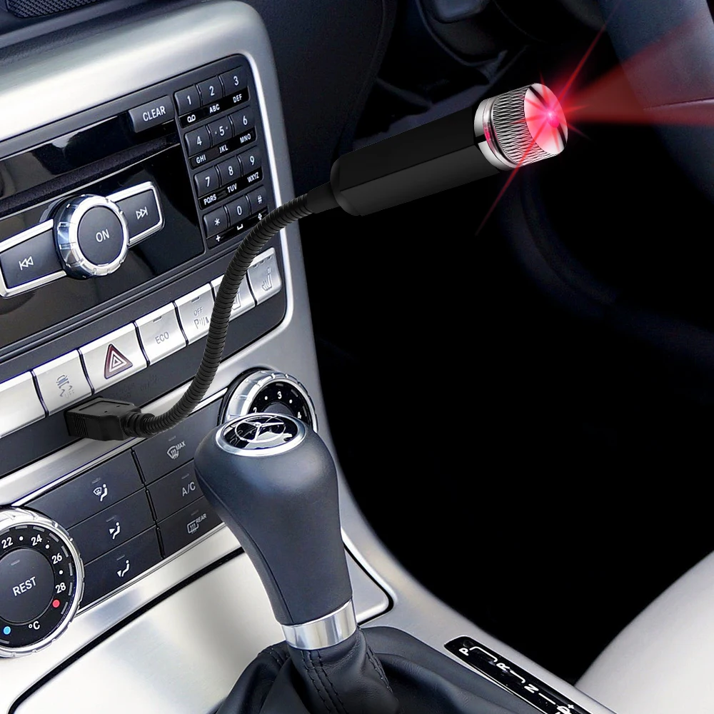 Светодиодный USB светильник для автомобиля Audi A3/A4/A6/A7/A8/A5/Q3/Q5/Q7/R8/RS3/TT/RS/RS5/S4/S6 красный