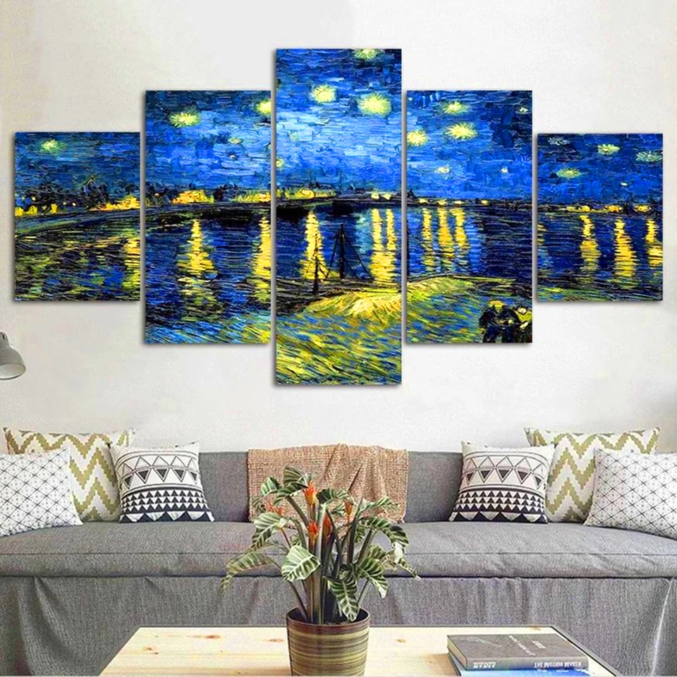 

Diamond Painting Full Square"Stars Sky Night"Needlework Embroidery Landscape Home Decor 5 pcs Picture Of Rhinestones Handmade