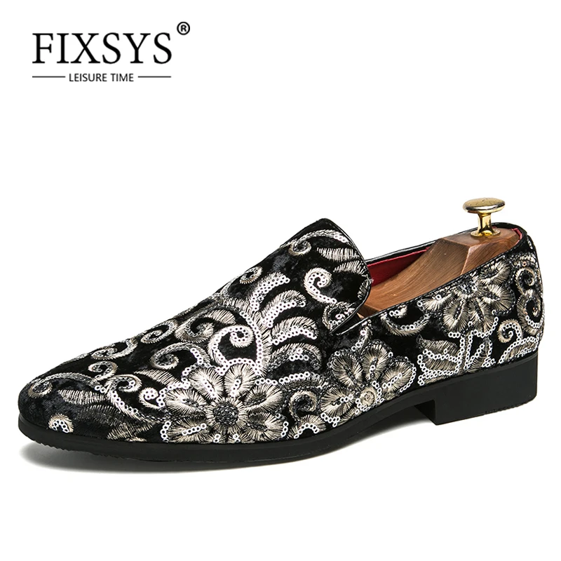 Мокасины мужские вельветовые с вышивкой летние | Обувь