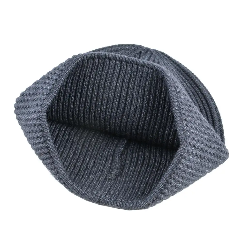 Высококачественные зимние шапки для мужчин вязаные шерстяные шапочки