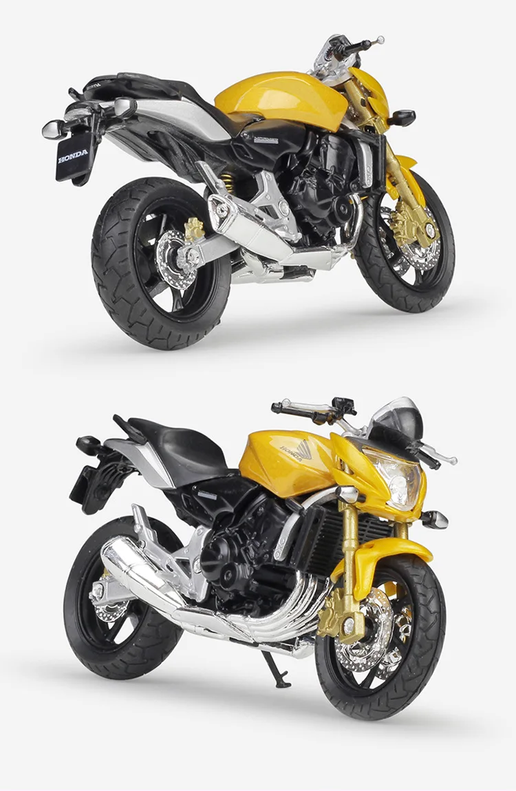 WELLY 1:18 HONDA Hornet литая под давлением модель мотоцикла из сплава игрушка для детей подарок на день рождения коллекция игрушек