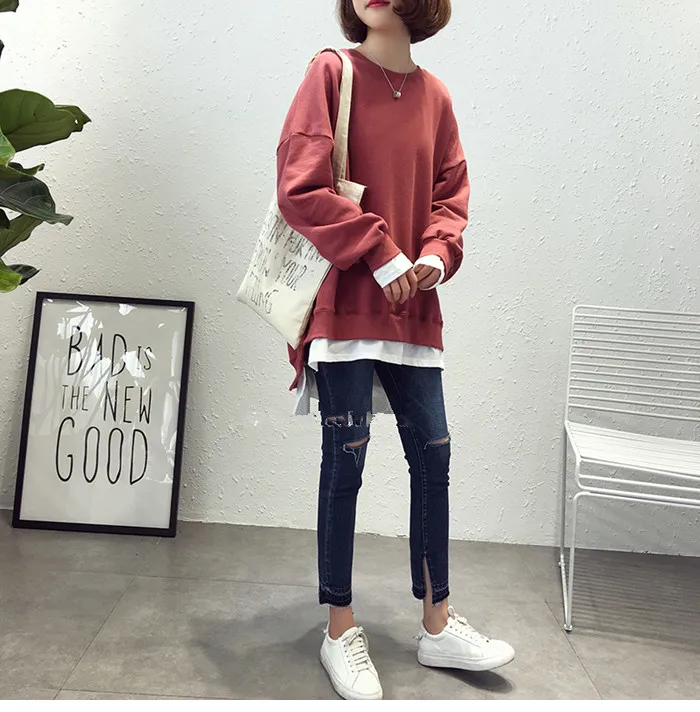 Одежда для мам в стиле оверсайз Сезон весна-осень Топы кормления грудью