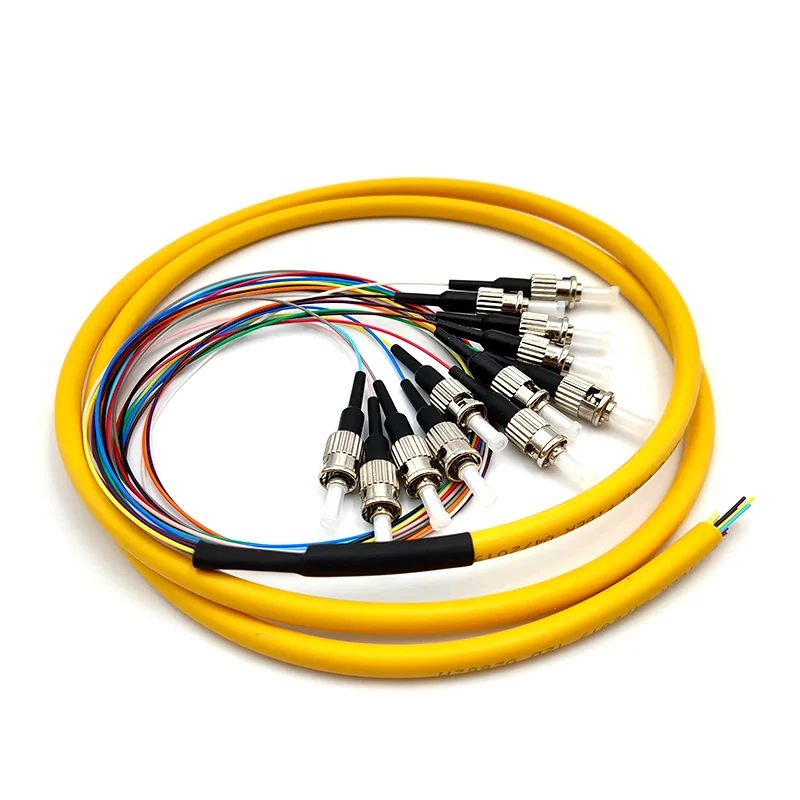 Волоконно оптический Комплект косичка ST/оптический патч корд 12 ядро Pigtail завод