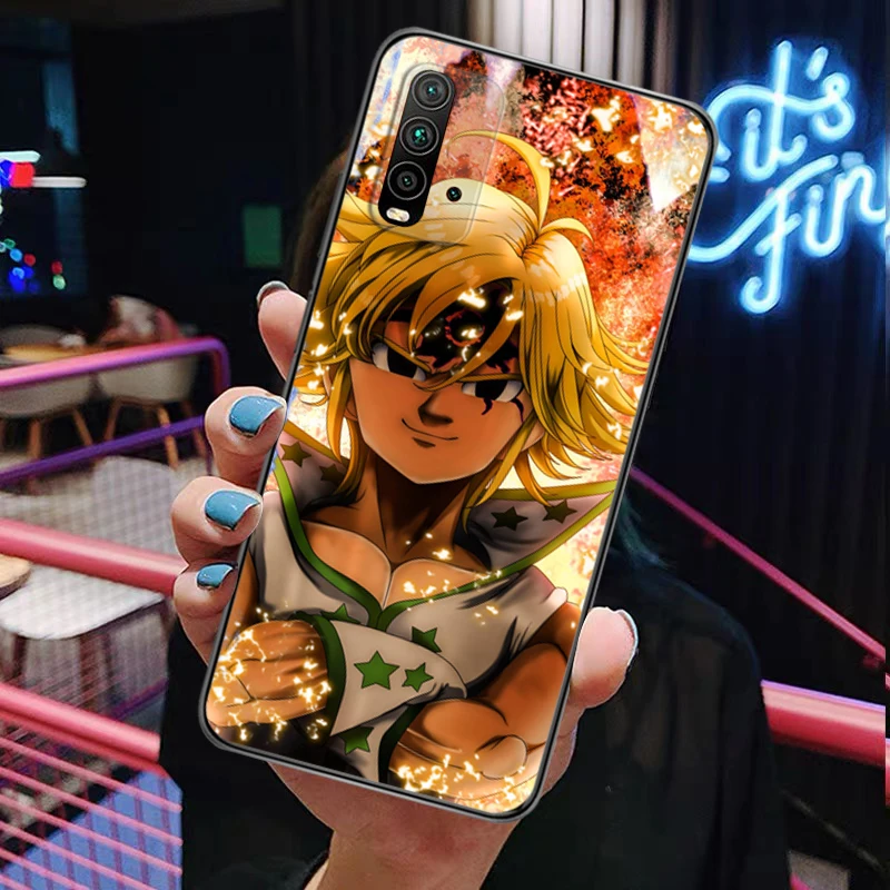 

Anime T-The Seven Deadly Sins Meliodas Painting Phone Case Redmi 9 9 Pro 9T 9A 9C Redmi Note 9 9S Pro Max Matte Soft Smartphone