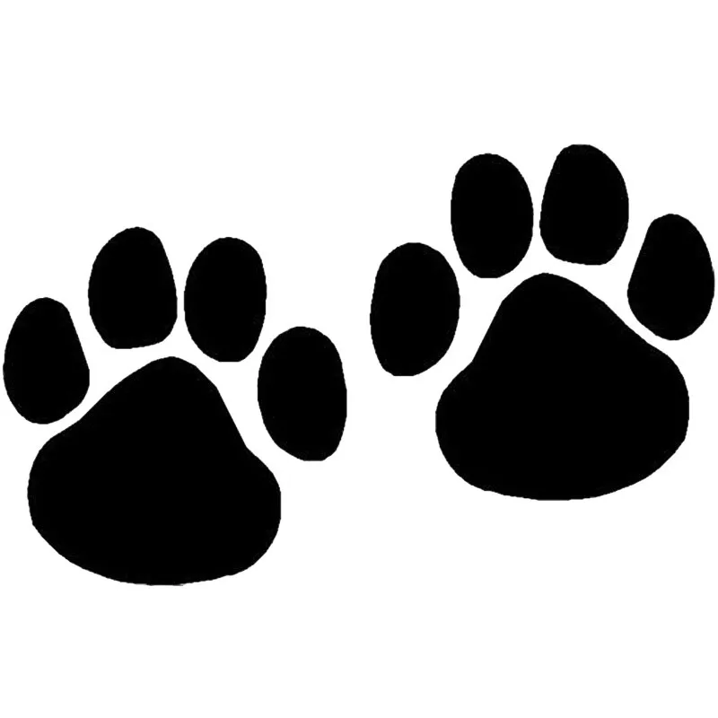 

Creative Cat and Dog Paw Print Car Sticker Accessories Vinyl PVC 10cm*6cm Motorcycle Car Styling Decal