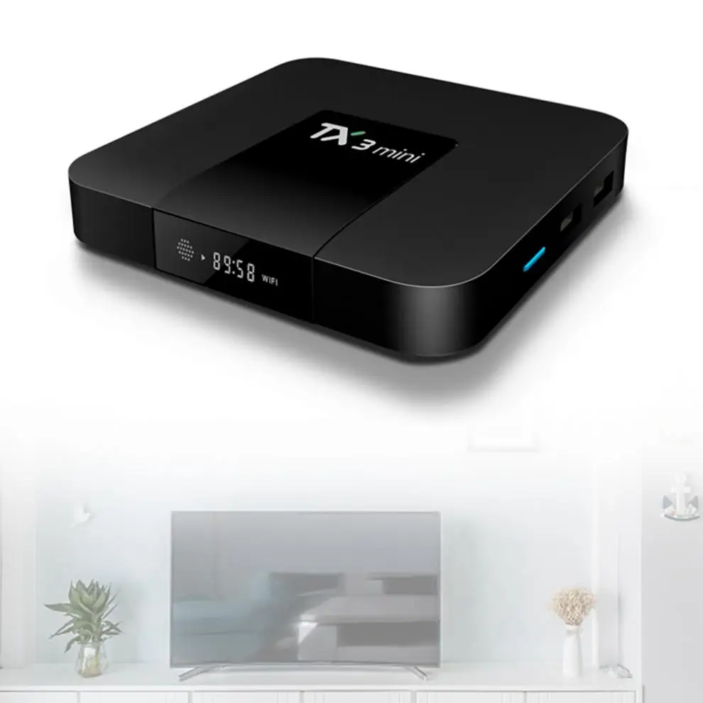 TX3 Мини Android 7 1 Smart TV BOX ГБ 8 S905W четырехъядерный телеприставка H.265 4K WiFi