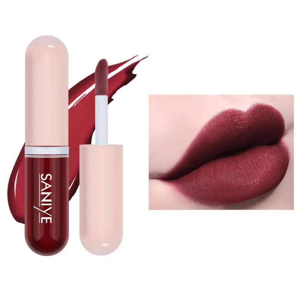 

1.5ml Moisturizing Matte Lipstick Breathable Texture Liquid Non-stick Capsule Cup Matte Lipstick for Daily Use