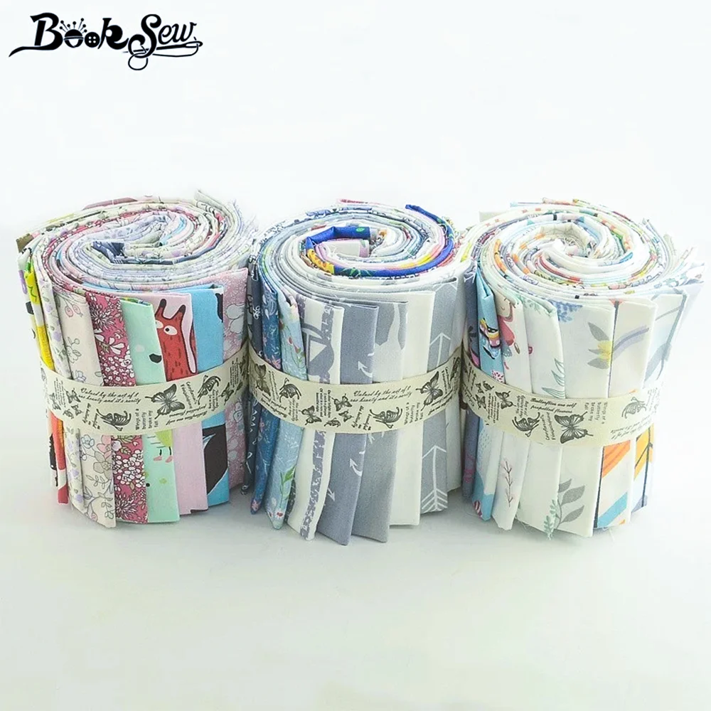 Booksew 40x50 см 100% хлопок ткань Telas Tissu мультфильм животных цветок серии Анкара подушки