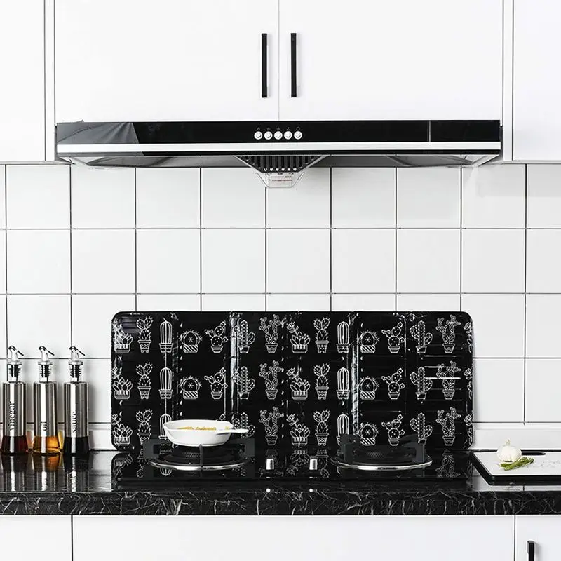 

1pcs Aluminum Foil Oil Block Oil Barrier Stove Cooking Heat Insulation Anti-Splashing Oil Baffle Kitchen Utensils Supplie X4YD
