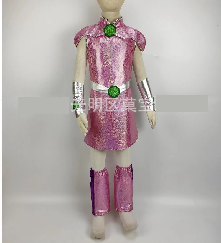 Костюм для подростков косплей Starfire детей платье-пачка костюм на Хэллоуин (3-9 лет)