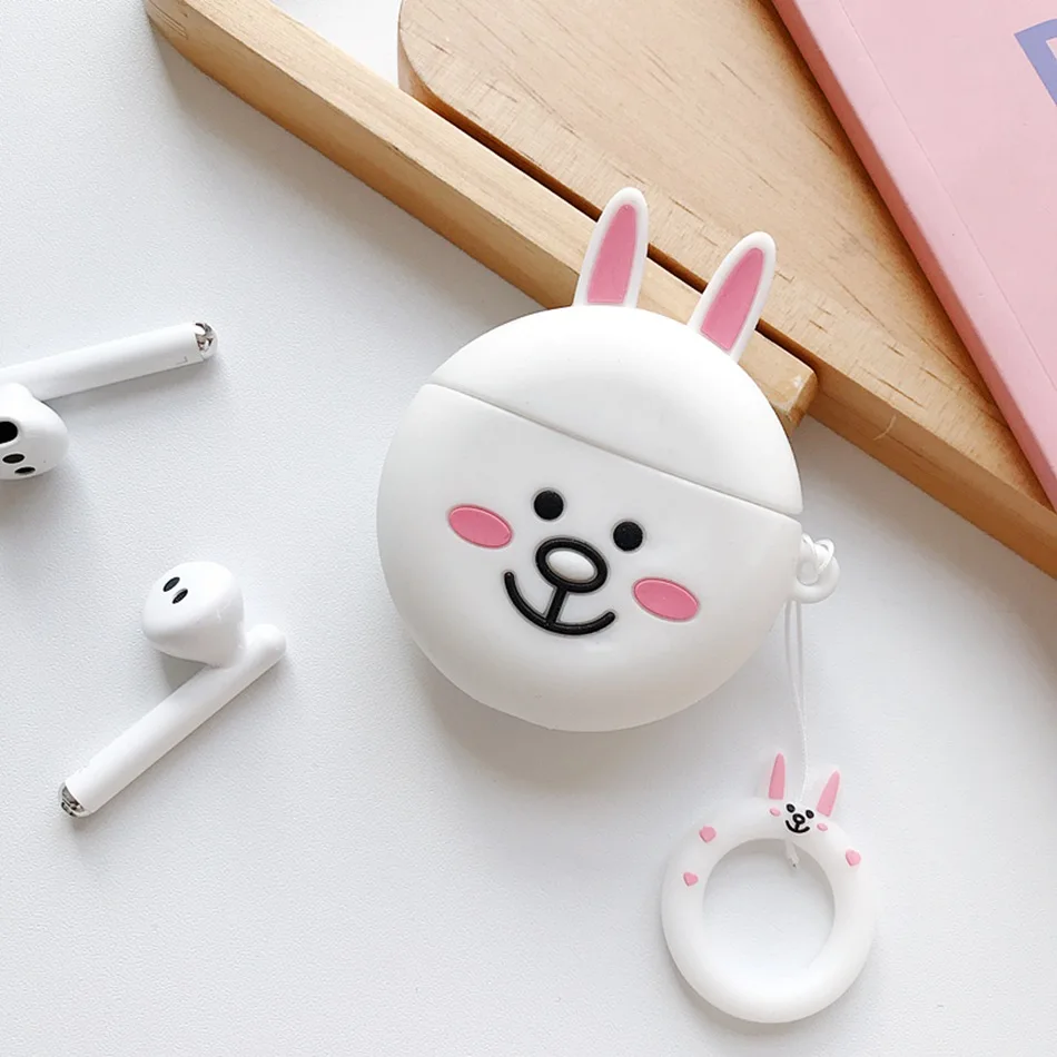 1316B 3D мультяшный чехол для наушников для huawei Freebuds 3 чехол милый медведь свинья силиконовый чехол для huawei Freebuds 3 Pro чехол s с брелком - Цвет: 1316B