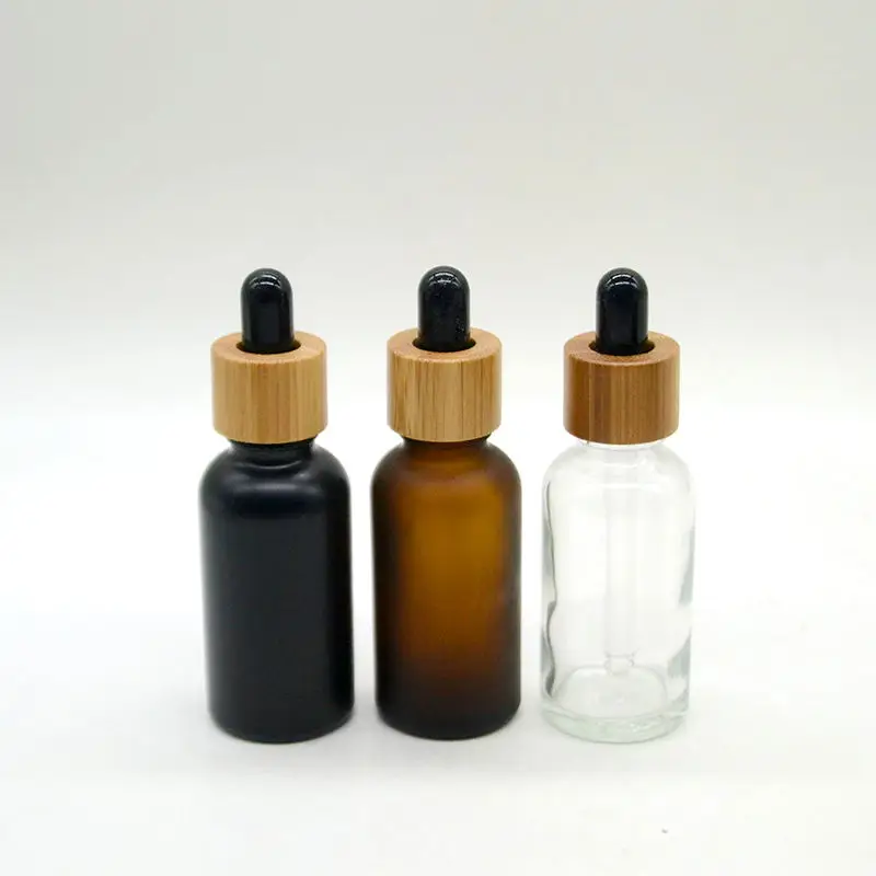 

Frosted Glass Jar Dropper Bottle 5ml 10ml 15ml 30ml 50ml 100ml Essential Oil Bottles With Pipettes refillable perfume bottle