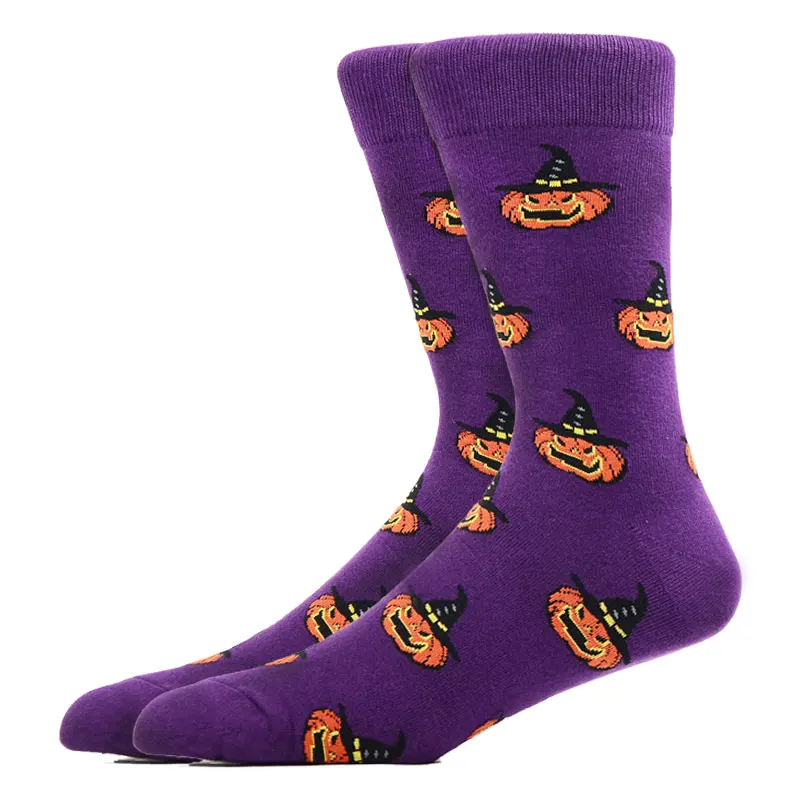 Fashion Happy Pumpkin Animals Harajuku Socks Girl Cotton Soft Socks Beautiful Curve Pattern Man Funny Man Art Socks