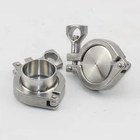 union 102mm pipe od sanitary 4 tri clamp weld ferrule end cap tri clamp silicon gasket 304 stainless steel for homebrew
