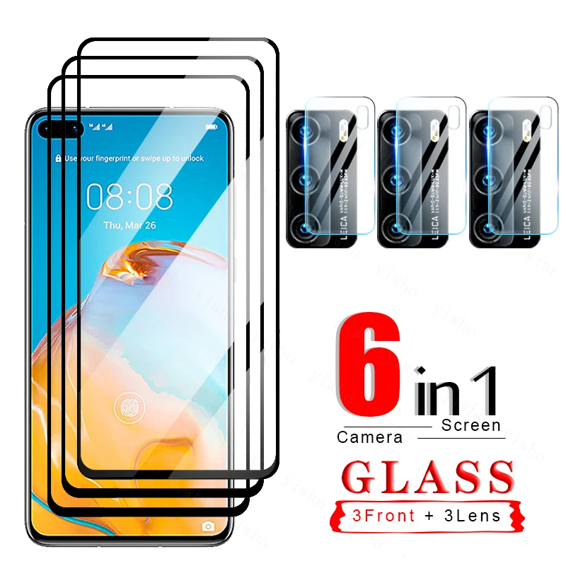 

Защита экрана для Huawei P40, закаленное стекло, пленка для Huawei P40 Lite E, зеркальные защитные очки для Huawei P 40 40p P40lite, объектив