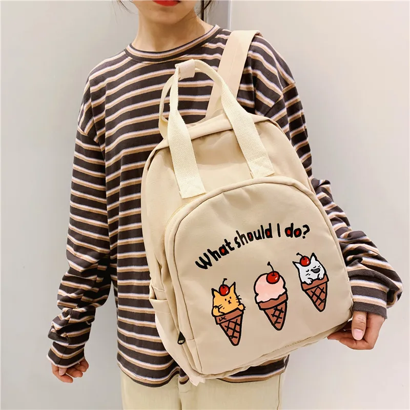 Menghuo женские рюкзаки из ткани Оксфорд женский рюкзак с изображением мороженого и