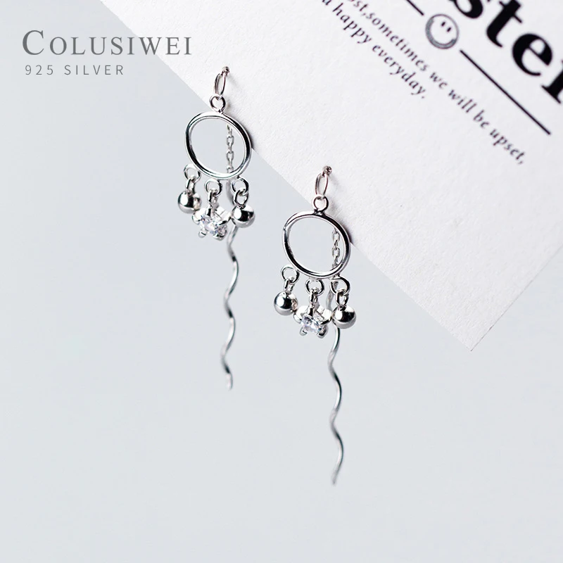 Colusiwei высокое качество 925 стерлингового серебра круглые бусины Мода