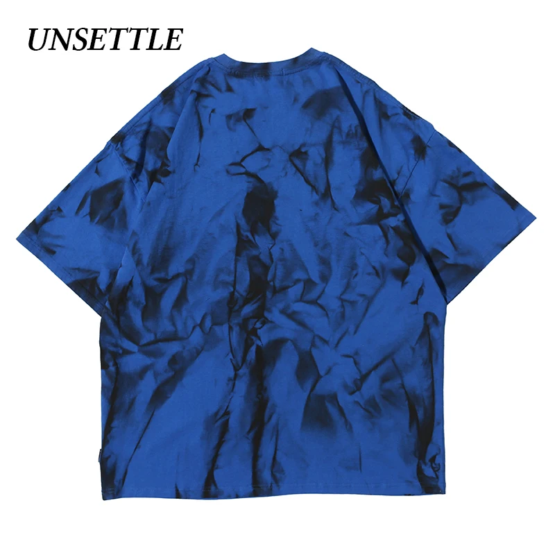 UNSETTLE Harajuku футболки Летние молнии для мужчин/женщин хип хоп модная футболка с