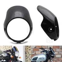 for triumph bonneville t100 t12 motorcycle headlight cafe racer flyscreen surround front head hindshield black abs