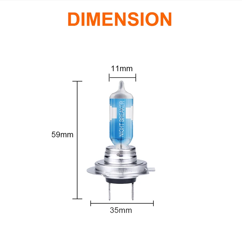 OSRAM Автомобильный свет h7 55 Вт 12 В PX26D 10X2BOX4F дальний ближний 3750 к водонепроницаемый