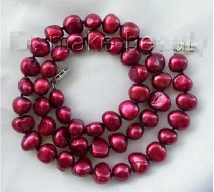 Ожерелье из натурального пресноводного жемчуга 8 мм в стиле барокко|Ожерелья| |