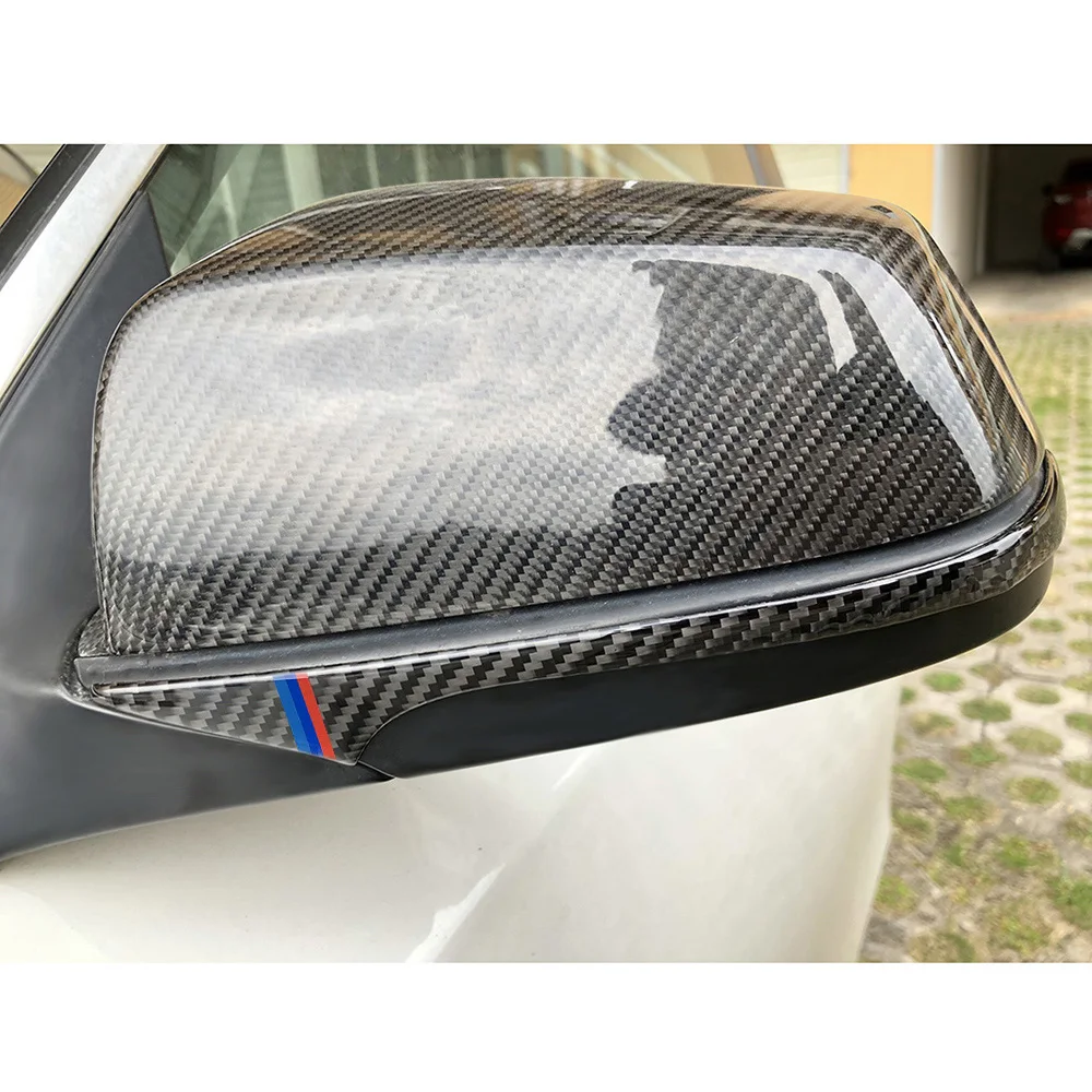 3 вида стилей зеркало заднего из углеродного волокна против потертостей стикер