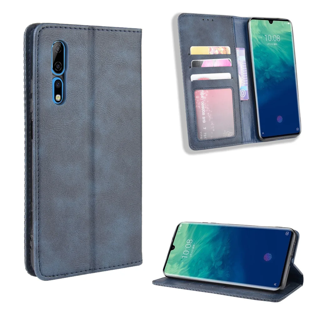 

For ZTE Axon 10 Pro 5G Case ZTE Axon10 Pro Wallet Flip Style PU Leather Phone Cover For ZTE Axon 10 Pro A2020 With Photo Frame