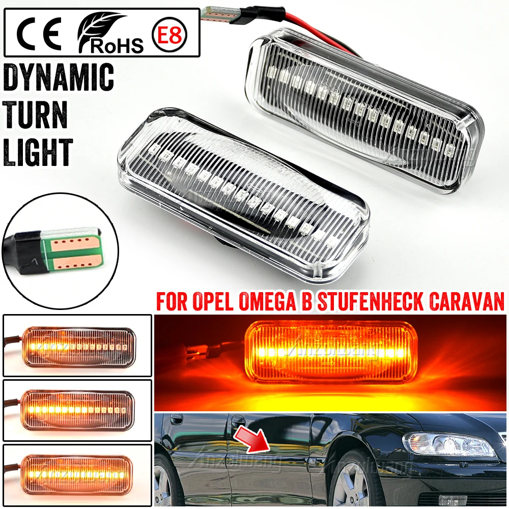 

Flowing Led Dynamic Turn Signal Light For Opel Omega B Stufenheck Caravan 1994-2003 Side Marker Light Sequential Blinke