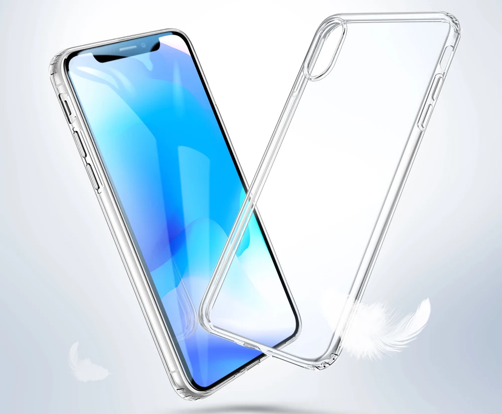 Clear ESR чехол для iPhone XS XR XS Max прозрачный чехол Бампер прозрачный мягкий TPU чехол ультра тонкий чехол противоударный чехол для iPhone - Цвет: Clear