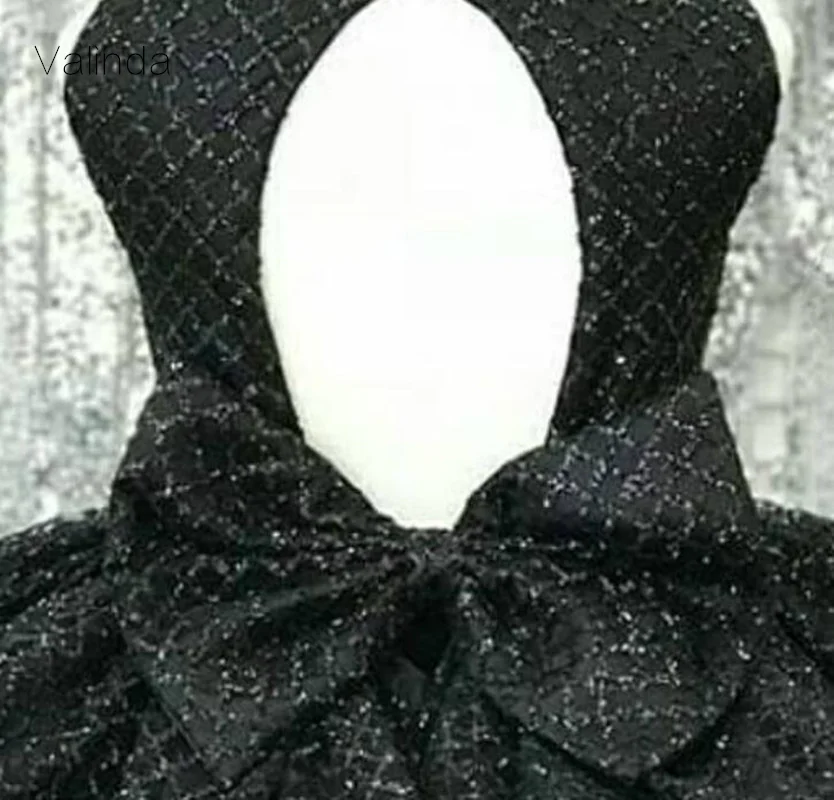 

Black Baby Girl Dresses for Birthday Party Knee Length Pageant Dress