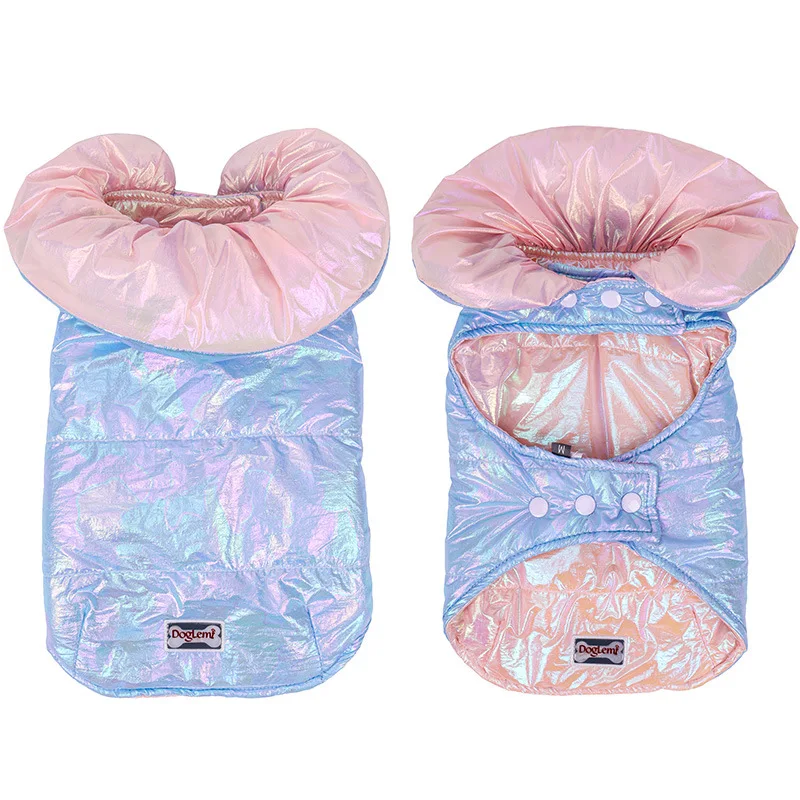 Зимнее теплое пальто для собак толстовка с капюшоном маленьких больших