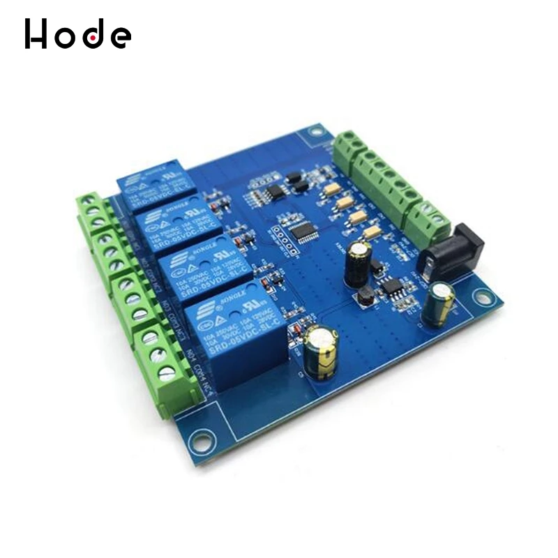 4-channel Modbus relay module 4-bit RTU switching input output | Инструменты