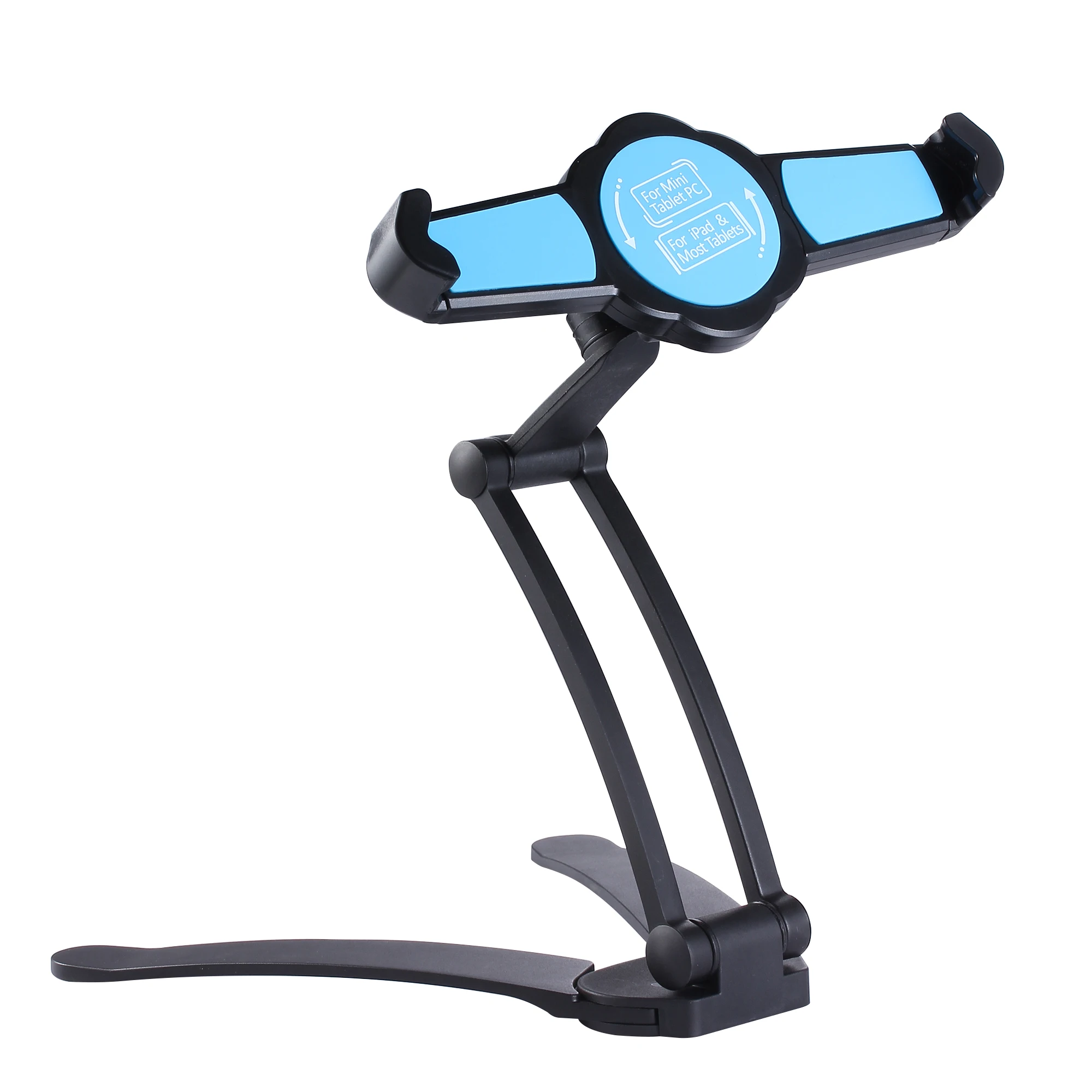 

360 Rotation Table Holder 2-in-1 Kitchen Wall Mount Stand For 7.6-9.6 Inch Tablet Fits With iPad / Air / Mini