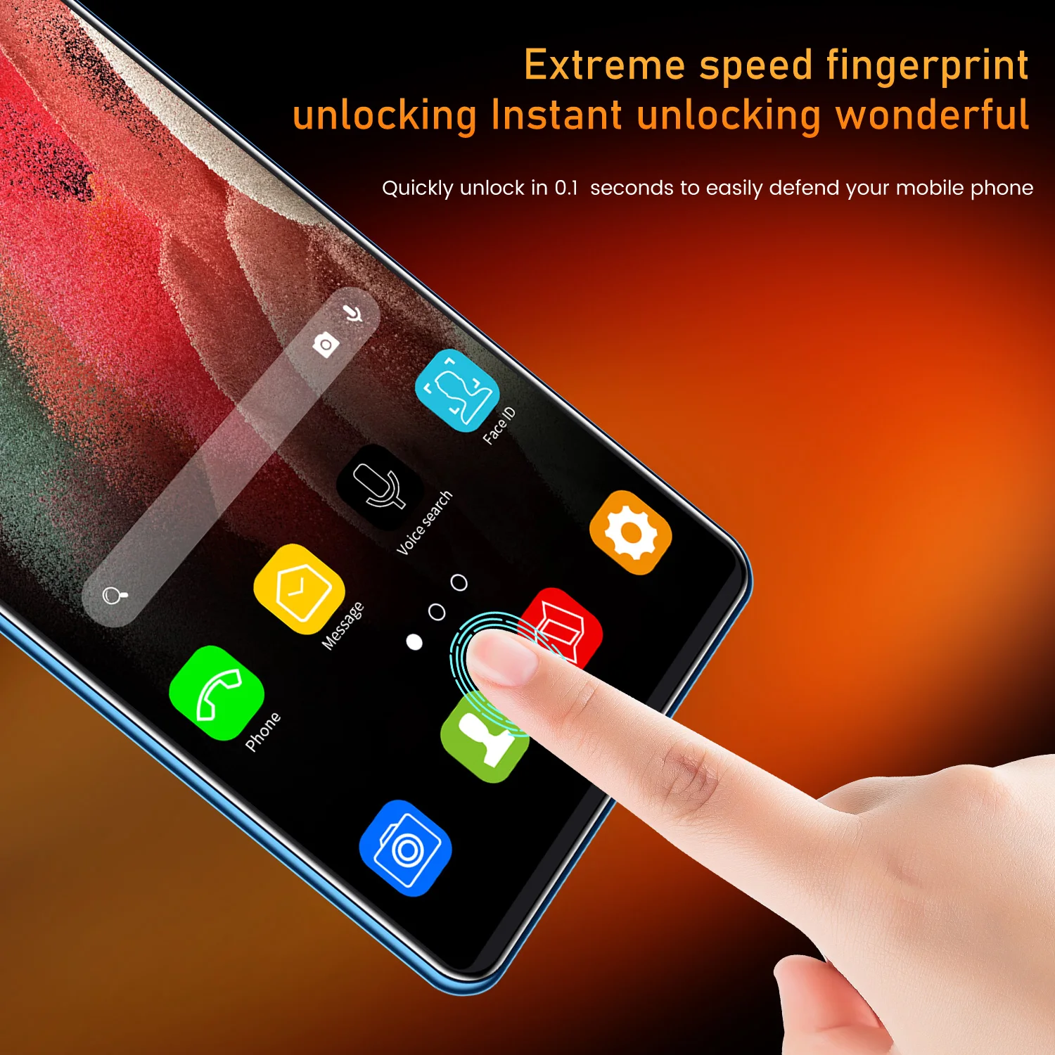 

S21Ultra Cheap Smartphone 6.1-inchs HD screen 6G+128G 5000 mAh battery LTE 3G + 4G 24MP ultra-clear Camera Android Mobilephone