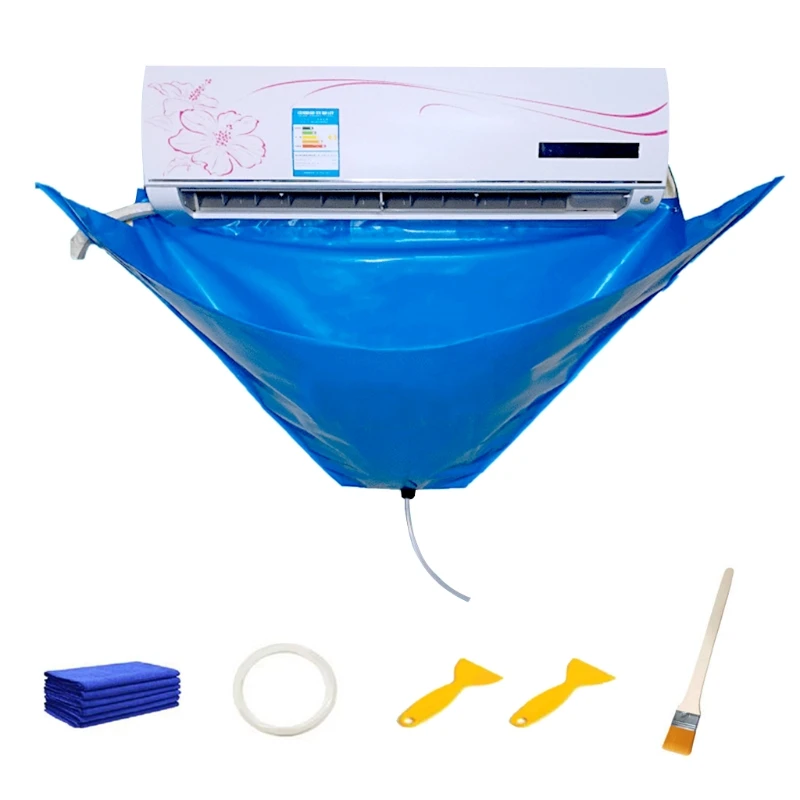 

Air Conditioner Cleaning Cover with Water Pipe Protection Dust Washing Bag Tools