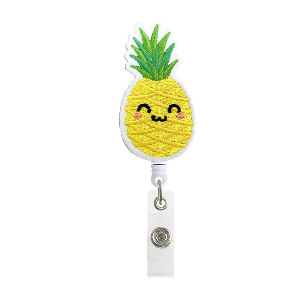 

3 цвета, Модный милый выдвижной значок в форме фрукта медсестры Badgepull, бейдж для удостоверения личности, бирка с именем, значок, держатель, бр...